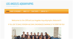 Desktop Screenshot of laaquanymphs.org