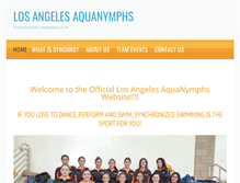 Tablet Screenshot of laaquanymphs.org